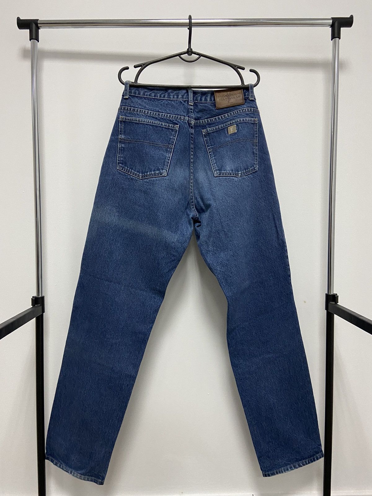 Yves Saint Laurent Vintage jeans Pants YSL iron logo Y2K