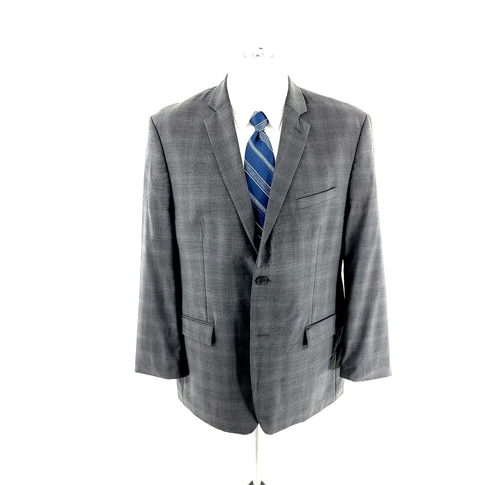 Joseph Abboud Joseph Abboud Wool 2 Button Gray Plaid Blazer 40S Or Slim 42 Size 40S - 3 Thumbnail