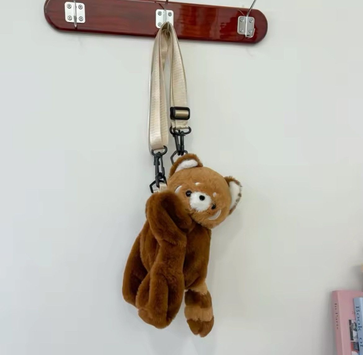 Japanese Brand Red panda plush backpack/side bag Size ONE SIZE - 1 Thumbnail