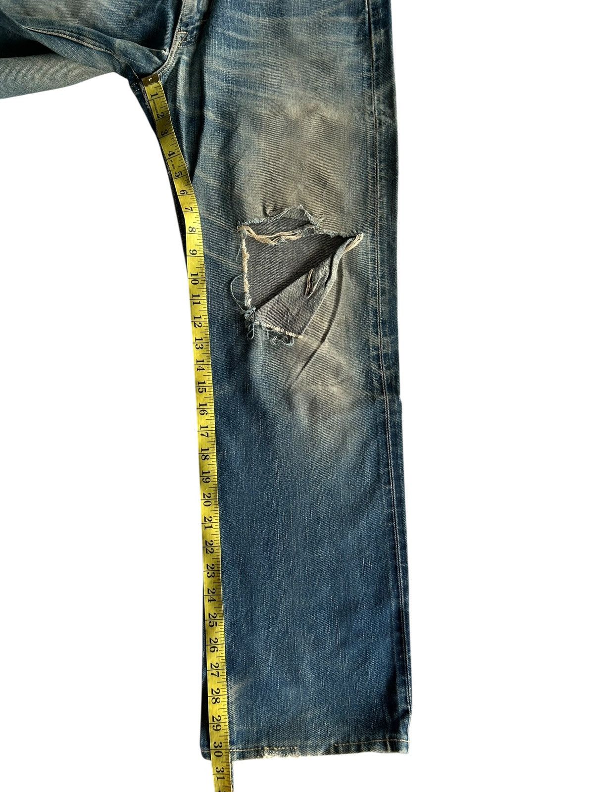 Kapital Vintage Lee Selvedge Japanese Brand Distressed Denim Jeans Size US 31 - 25 Thumbnail
