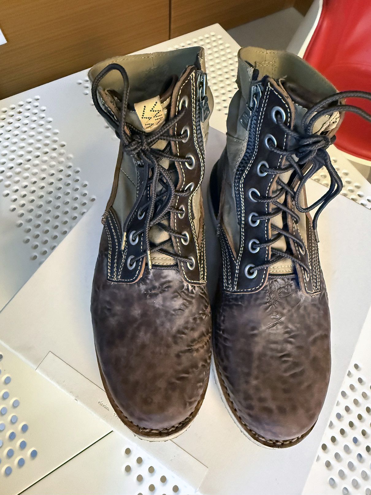 Visvim Contrary Department SS22 7 Hole '73-Folk Boots Dk. Brown M9 Size US 9 / EU 42 - 8 Thumbnail