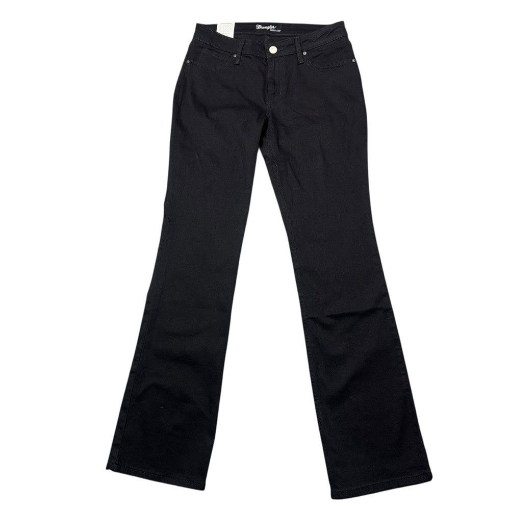 Wrangler NWT New Wrangler Mid Rise Bootcut Black Jeans Size 30 x 34 Size 30" / US 8 / IT 44 - 2 Thumbnail