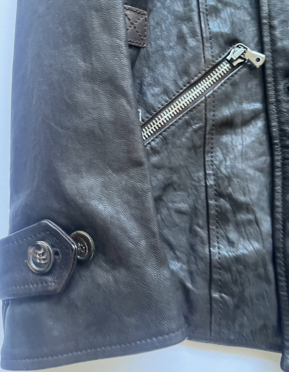 Dolce & Gabbana Dolce & Gabbana Brown Leather Mens Jacket Size US L / EU 52-54 / 3 - 5 Thumbnail