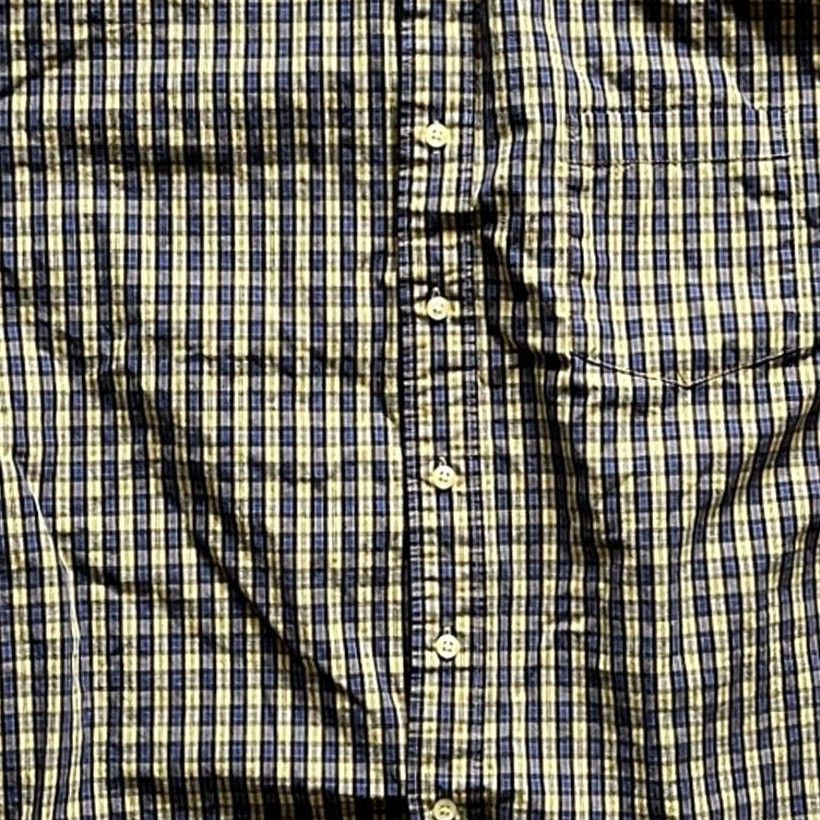 Izod IZOD Mens Shirt Long Sleeve XL Blue Yellow Black Plaid Button Down Classic Fit Size US XL / EU 56 / 4 - 3 Thumbnail
