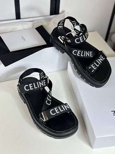 Casual Style Logo Sandals in black