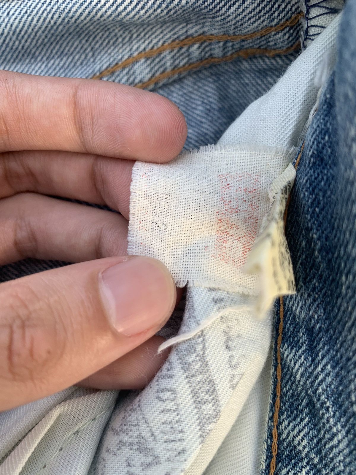 Levi's VINTAGE LEVI’S 502 BIG E SELVEDGE FADED DISTRESSED DENIM Size US 31 - 22 Thumbnail