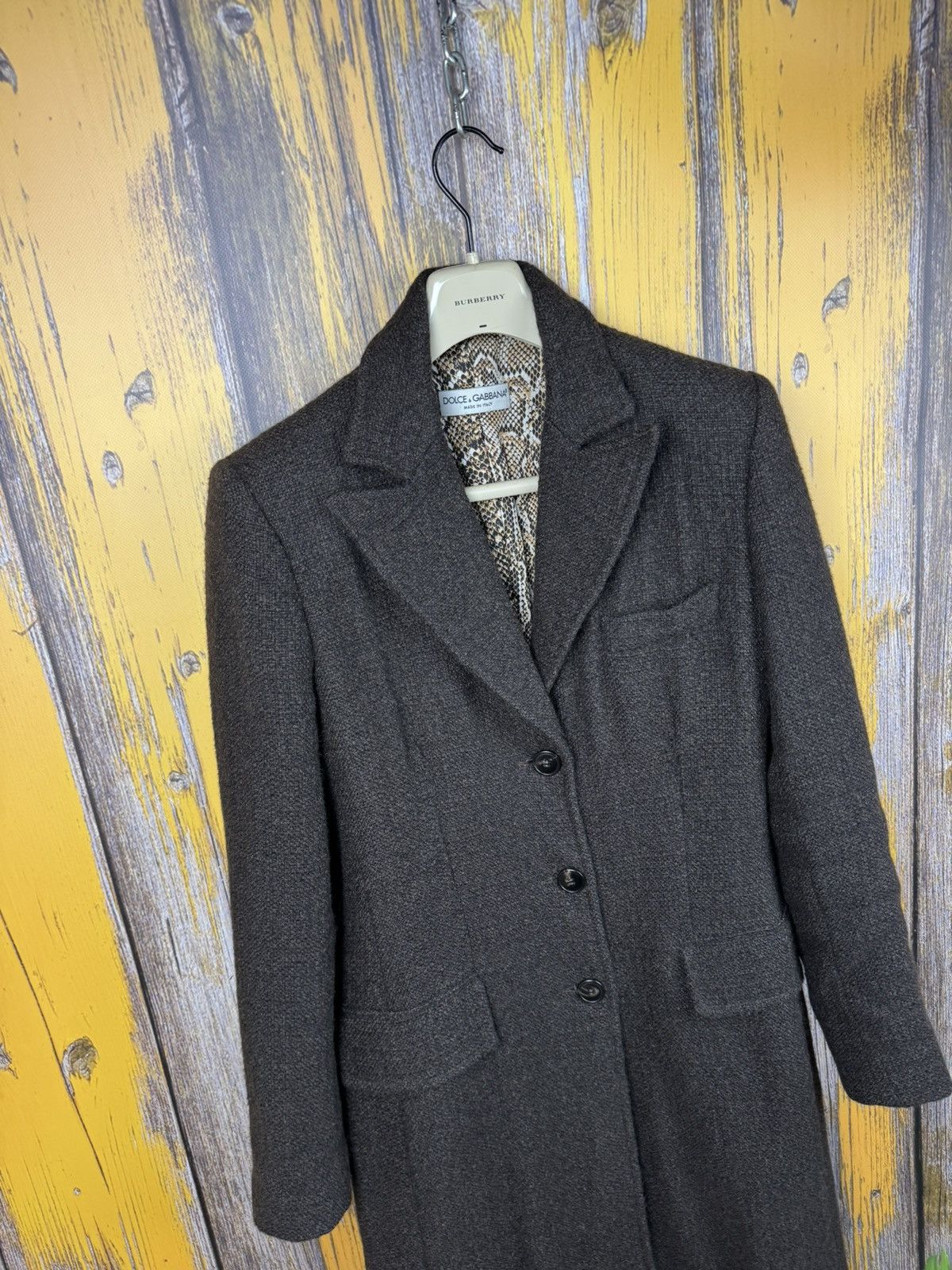 Dolce & Gabbana Archive Dolce & Gabbana Long Alpaca Wool Coat Made in Italy Size L / US 10 / IT 46 - 19 Thumbnail
