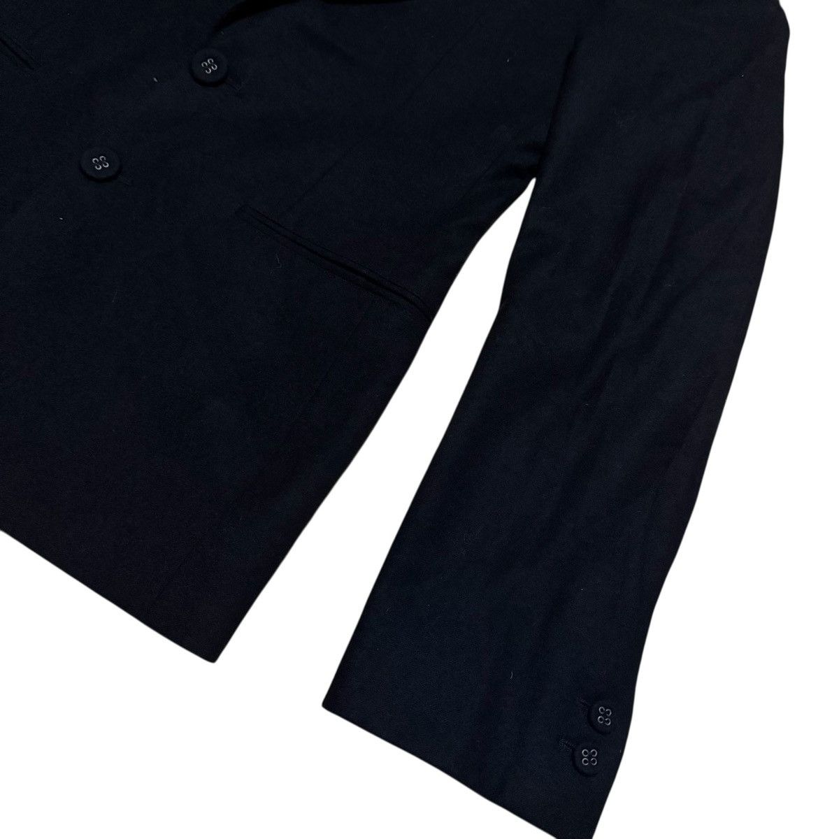 Balenciaga Balenciaga Paris Black Minimalist Blazer Size 36R - 7 Thumbnail