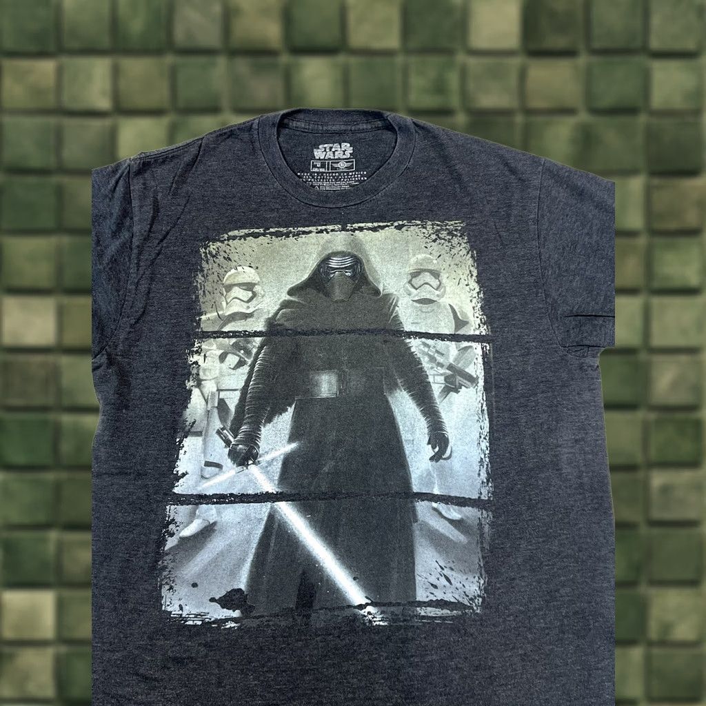 Star Wars Star Wars Kylo Ren/Troopers Graphic T-Shirt Men’s Medium Black Graphic Tee Gray Size US M / EU 48-50 / 2 - 1 Thumbnail
