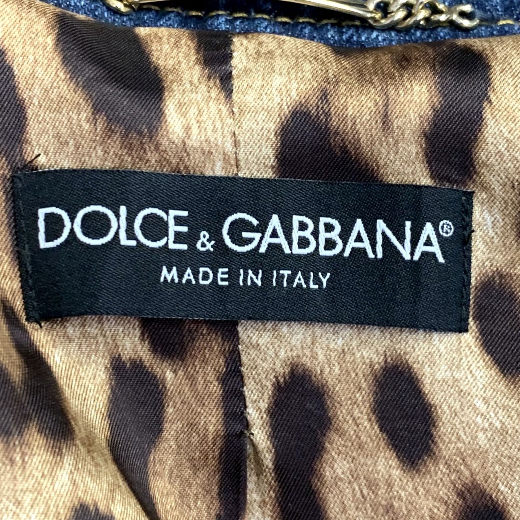 Dolce & Gabbana DOLCE & GABBANA Jacket Womens 2 Blue Size Indigo Denim Belted Size XS / US 0-2 / IT 36-38 - 5 Thumbnail