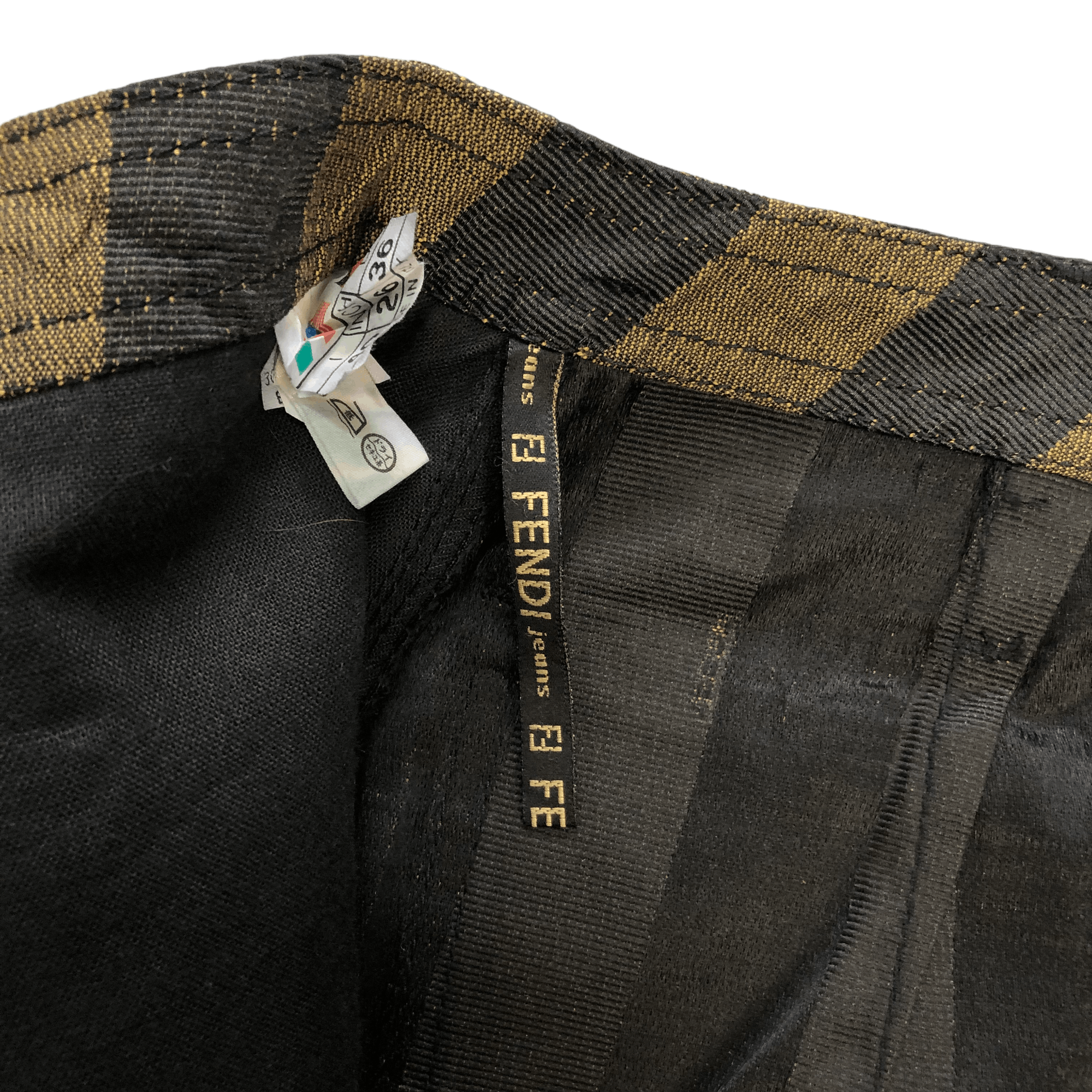 Fendi FENDI JEANS BELTED MONOGRAM STRIPES MINI SKIRTS #6248-220 Size 24" / US 00 / IT 34 - 10 Thumbnail