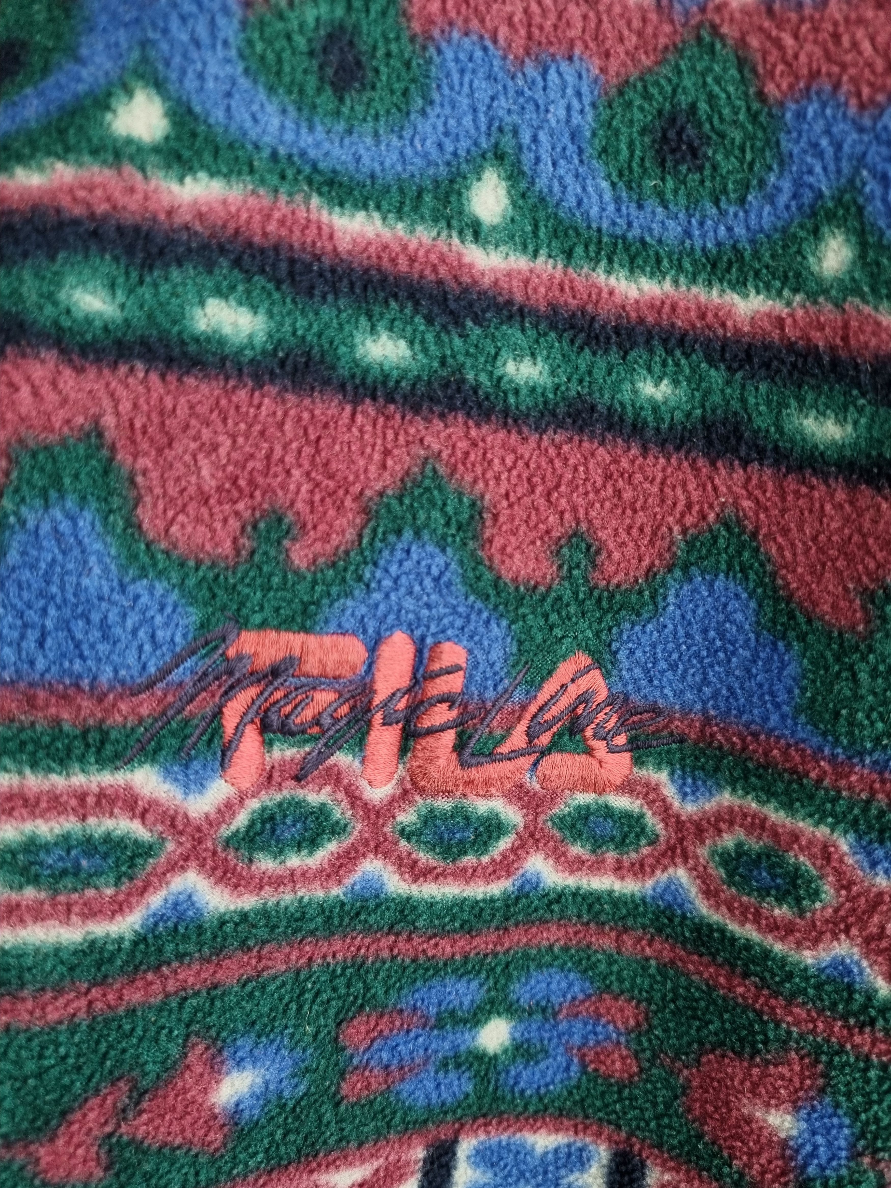 Fila × Vintage 90s Italian FILA Magic Line Fleece Abstract Paisley Print Size US M / EU 48-50 / 2 - 7 Thumbnail