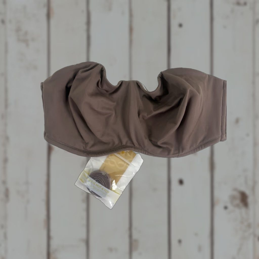 Vintage DELIMIRA Brown Minimizer Strapless Bra Women Size 32D New Classic Preppy Size ONE SIZE - 1 Thumbnail