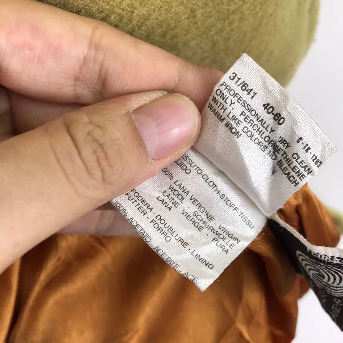 Vintage Vintage MARELLADUE Italian Brand Khaki Wool Oversize Coat Size US XXL / EU 58 / 5 - 6 Thumbnail