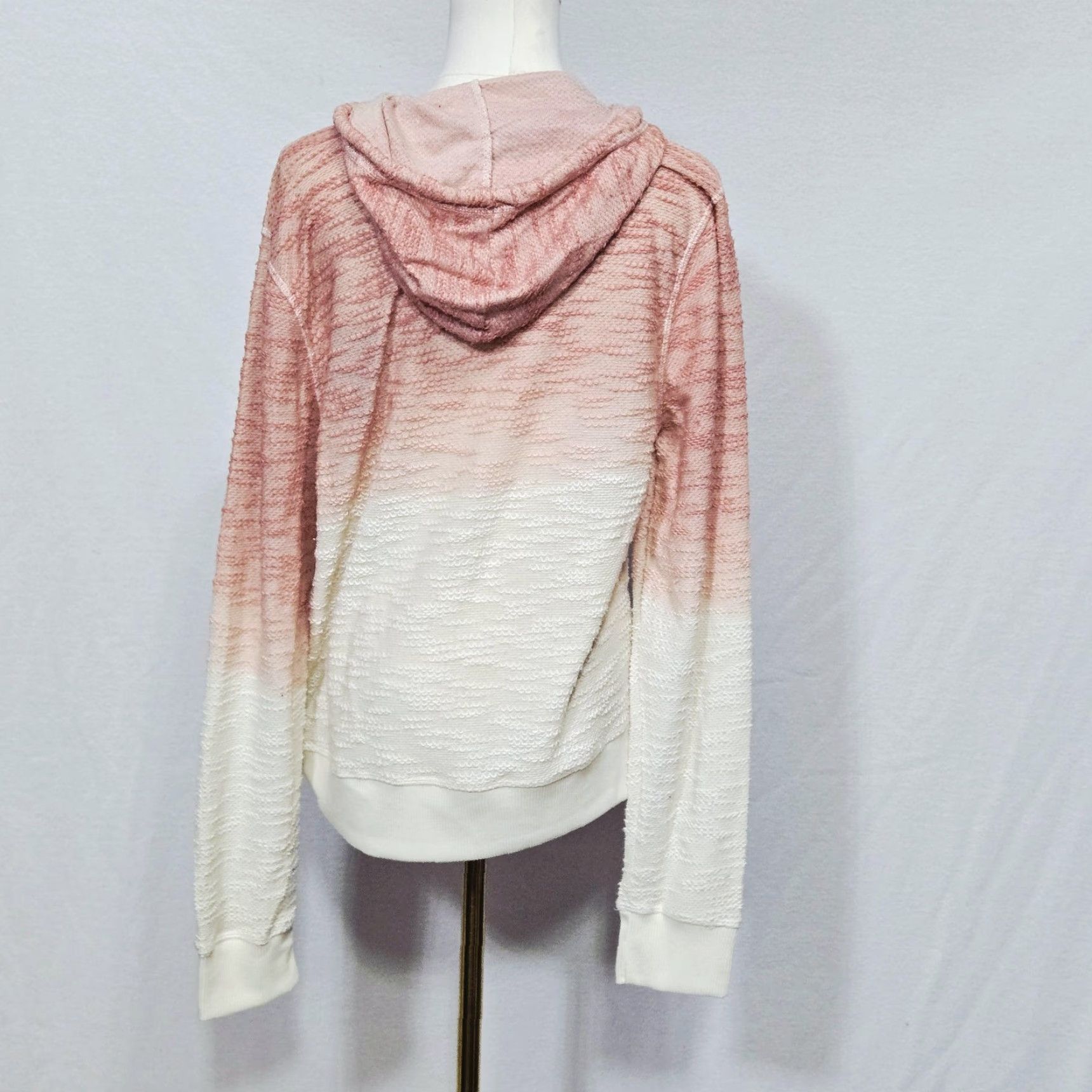Vintage Laguna Beach Womens XL Hoodie Pink Ombre Embroidered Pullover Casual Beach by Exist Pullover Hoodie Wool? (Note: incorrect) Size XL / US 12-14 / IT 48-50 - 6 Thumbnail