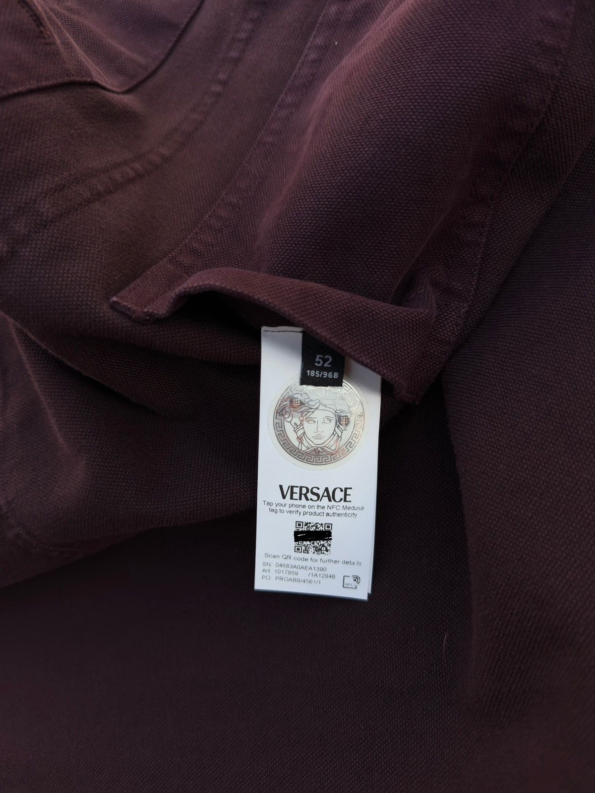 Versace Versace Overdyed Carpenter Jacket – Heavy Cotton Canvas Size US L / EU 52-54 / 3 - 4 Thumbnail