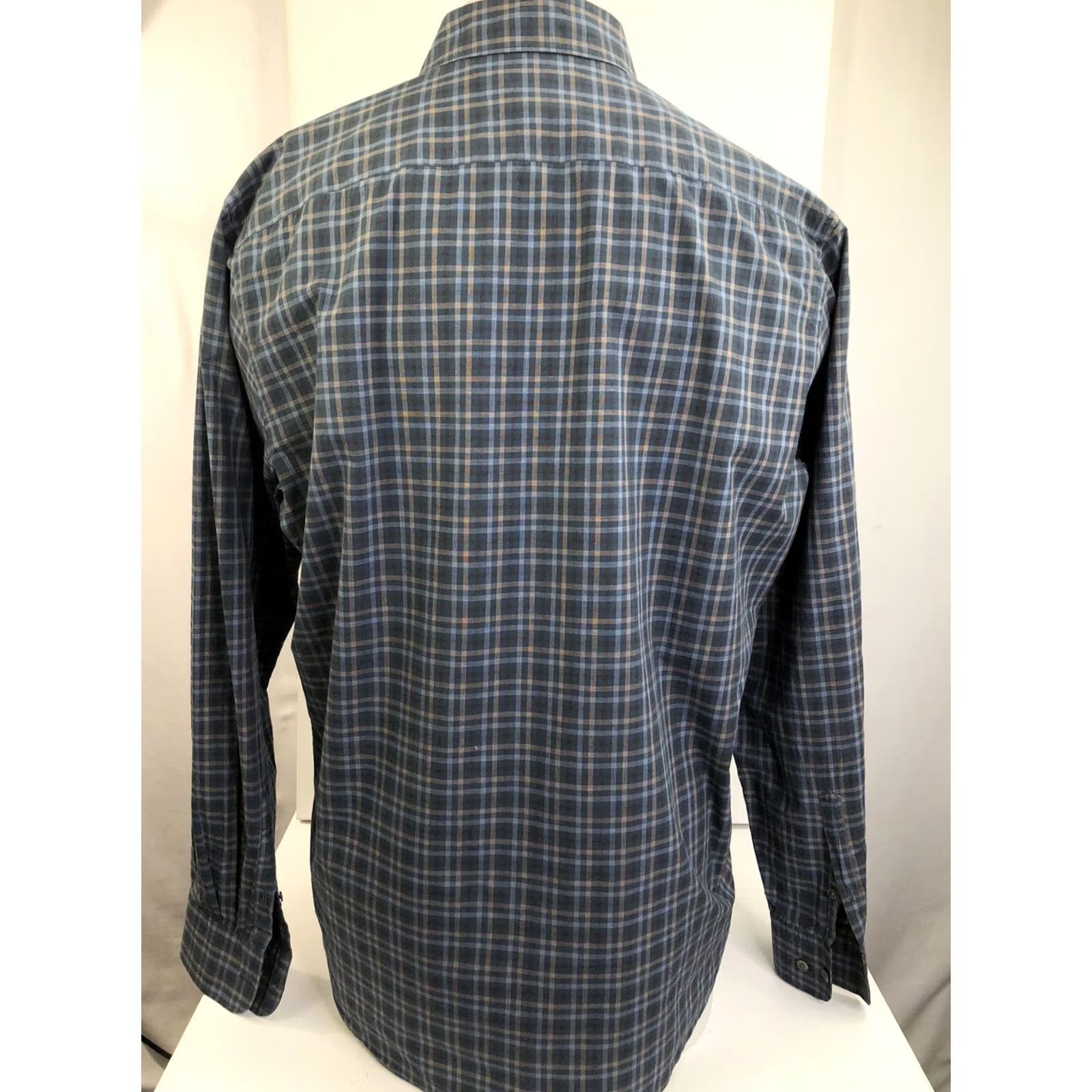 Rodd & Gunn RODD & GUNN Embroidered Dog Logo Blue/Tan/Black Shirt Mens XL Button-Up Long Sleeve Size US XL / EU 56 / 4 - 5 Thumbnail