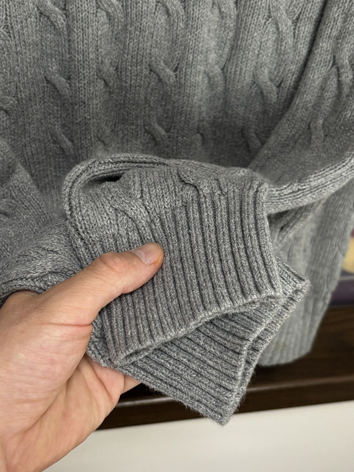 Polo Ralph Lauren Polo Ralph Lauren Classic Cable Knit Sweater Vintage Size US L / EU 52-54 / 3 - 5 Thumbnail
