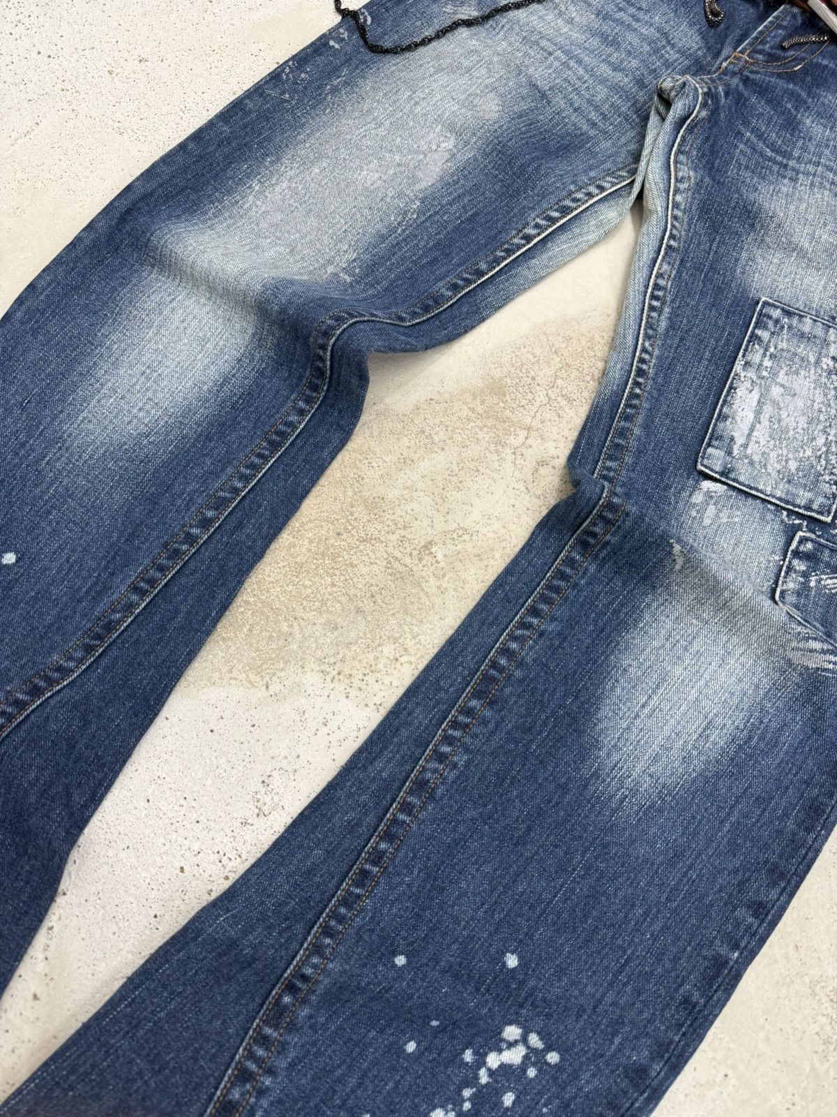 5351 POUR LES HOMMES × Japanese Brand × Le Grande Bleu (L.G.B.) Skybomber Japan Patchwork Painter Low Rise Flared Jeans Size US 30 / EU 46 - 5 Thumbnail
