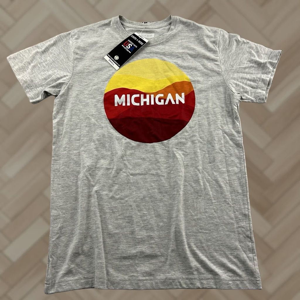 Vintage State Of Mine Michigan Short Sleeve T Shirt Mens S Gray Size US S / EU 44-46 / 1 - 1 Thumbnail