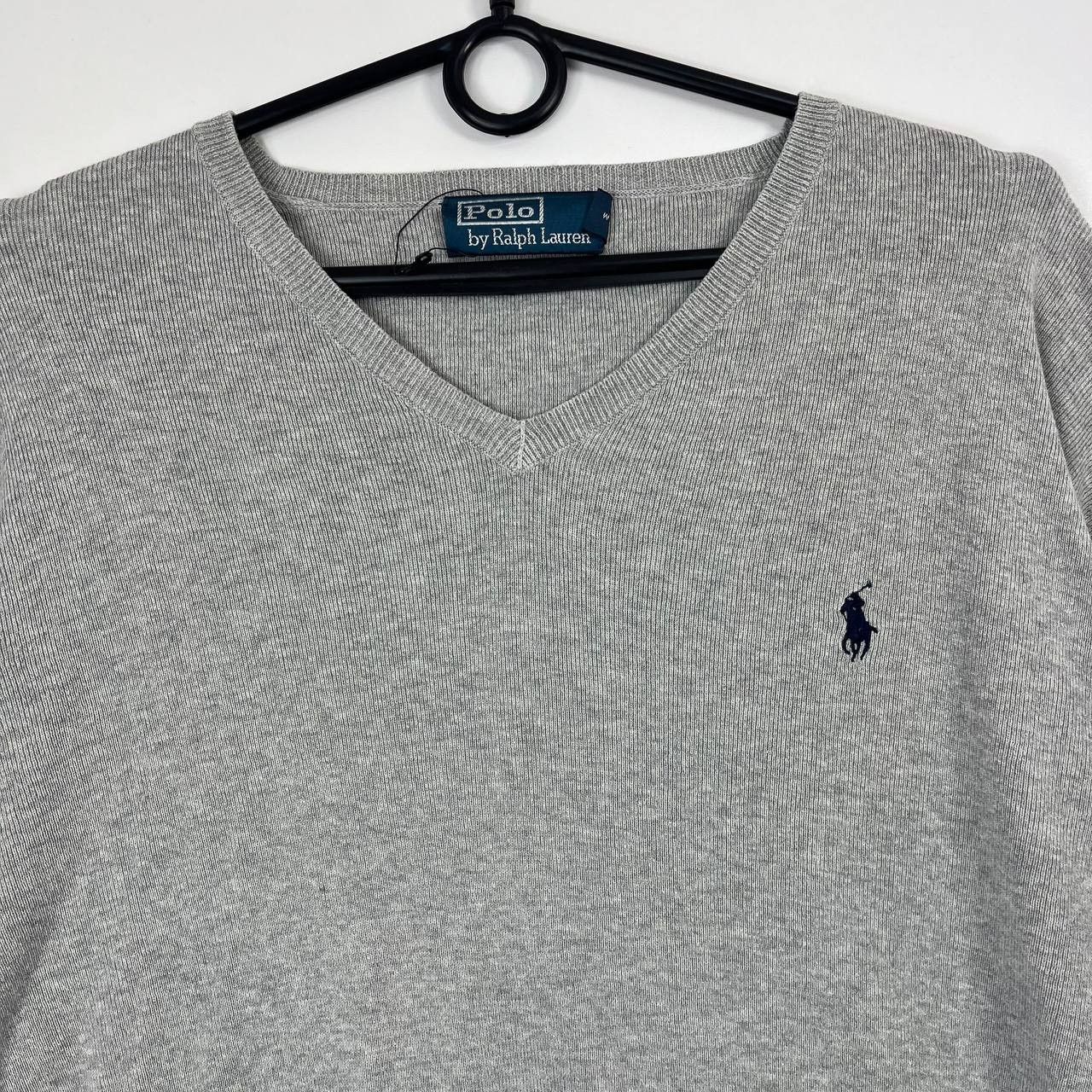Polo Ralph Lauren Polo Ralph Lauren V Neck Sweater Grey Knit Jumper Size M Size US M / EU 48-50 / 2 - 2 Thumbnail
