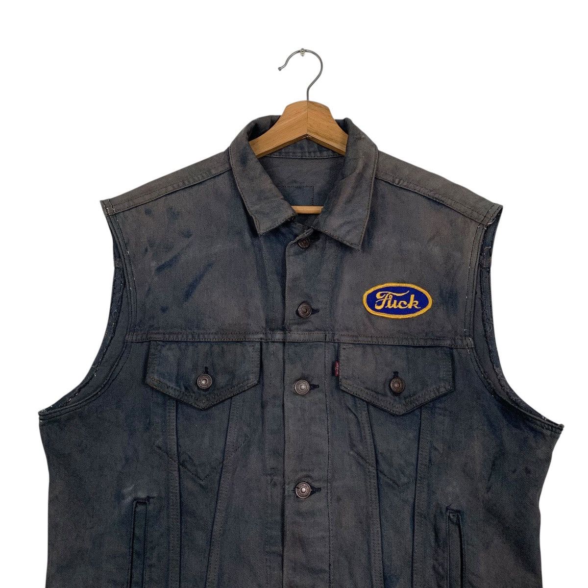 Levi's Vintage Levis Denim Vest Size US M / EU 48-50 / 2 - 2 Thumbnail