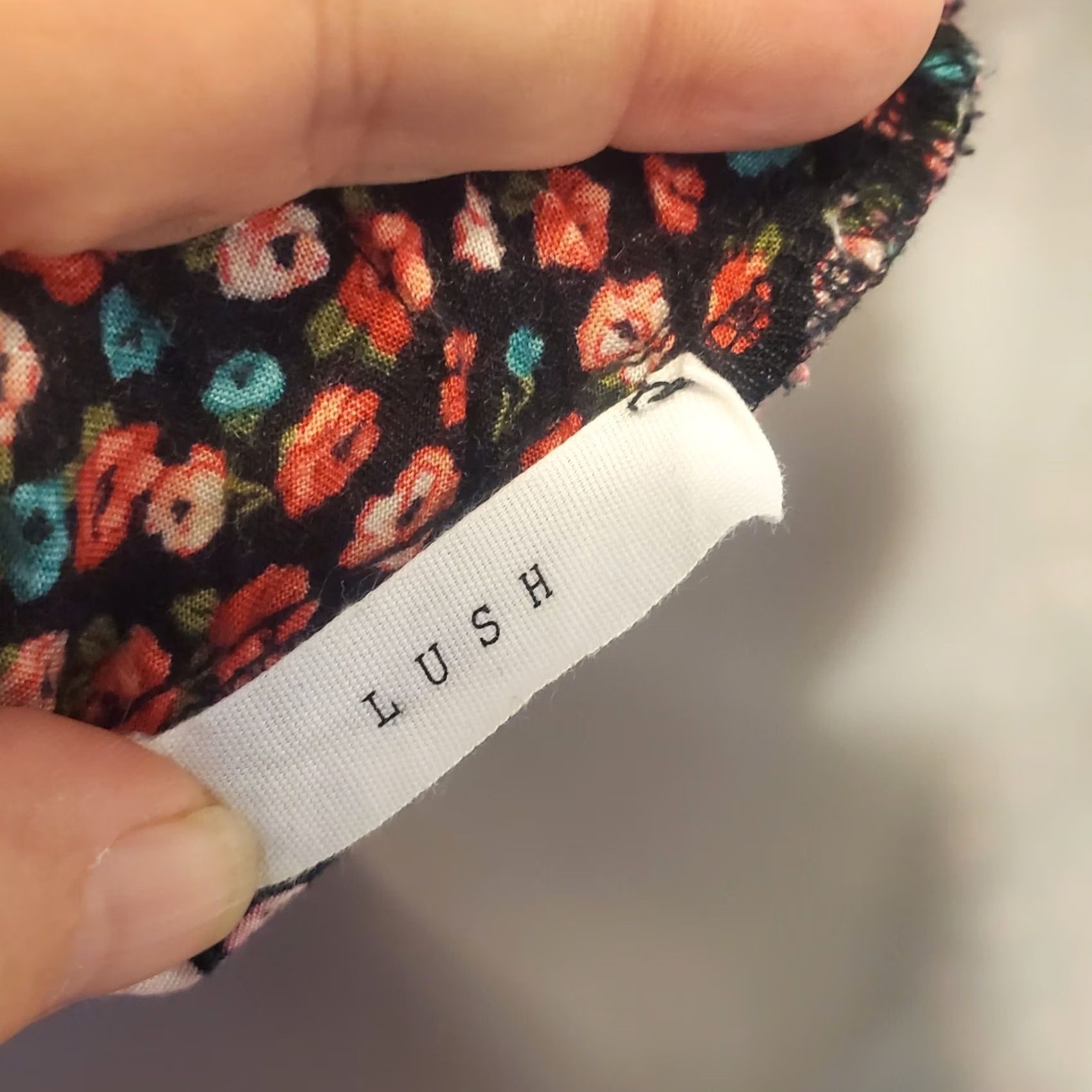 Vintage Lush Womens Skater Floral Skirt Sz M Pull On Twee Size 32" / US 10 / IT 46 - 7 Thumbnail