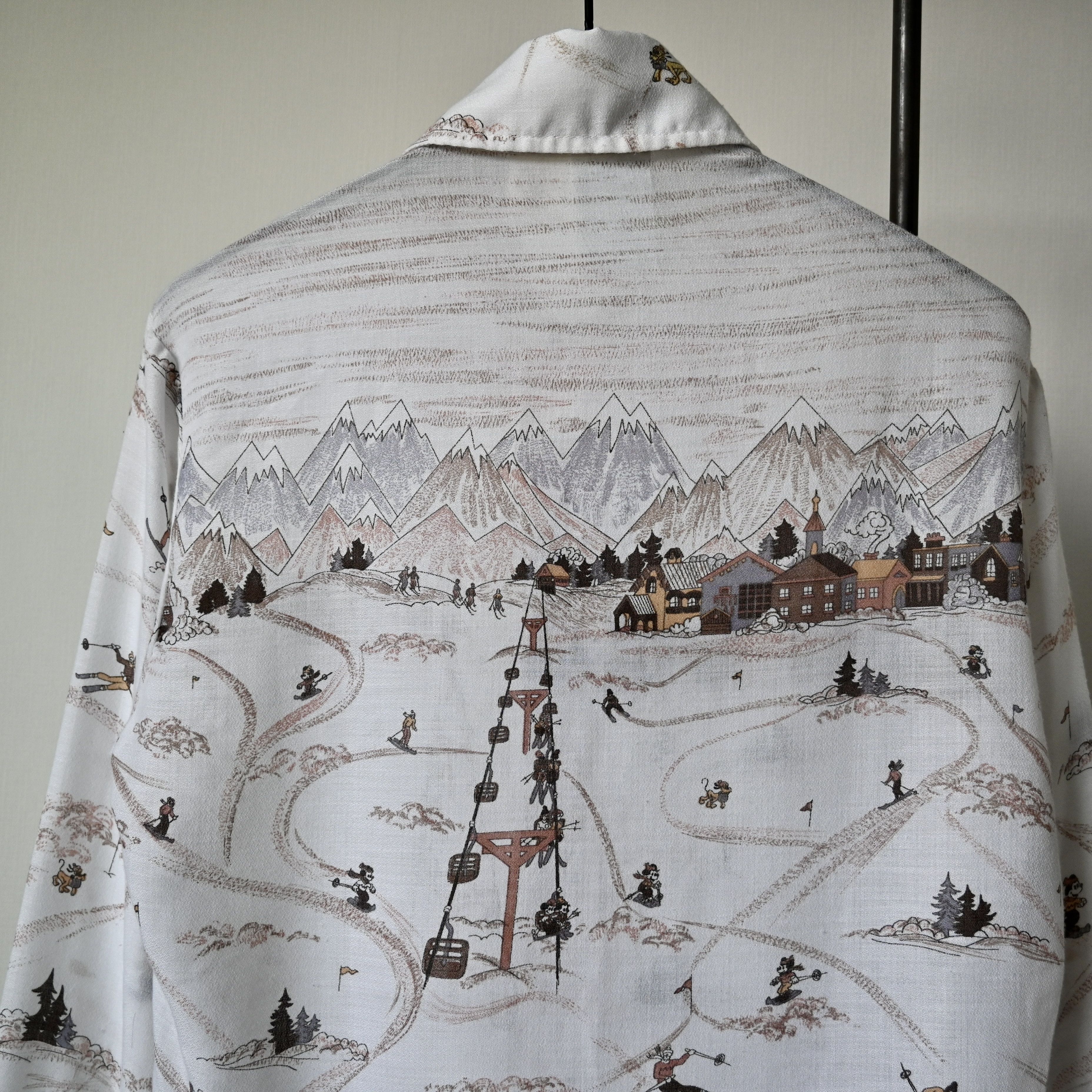 Kennington Ltd. VTG 1970s Kennington mickey mouse in snow mountain shirt Size US M / EU 48-50 / 2 - 3 Thumbnail