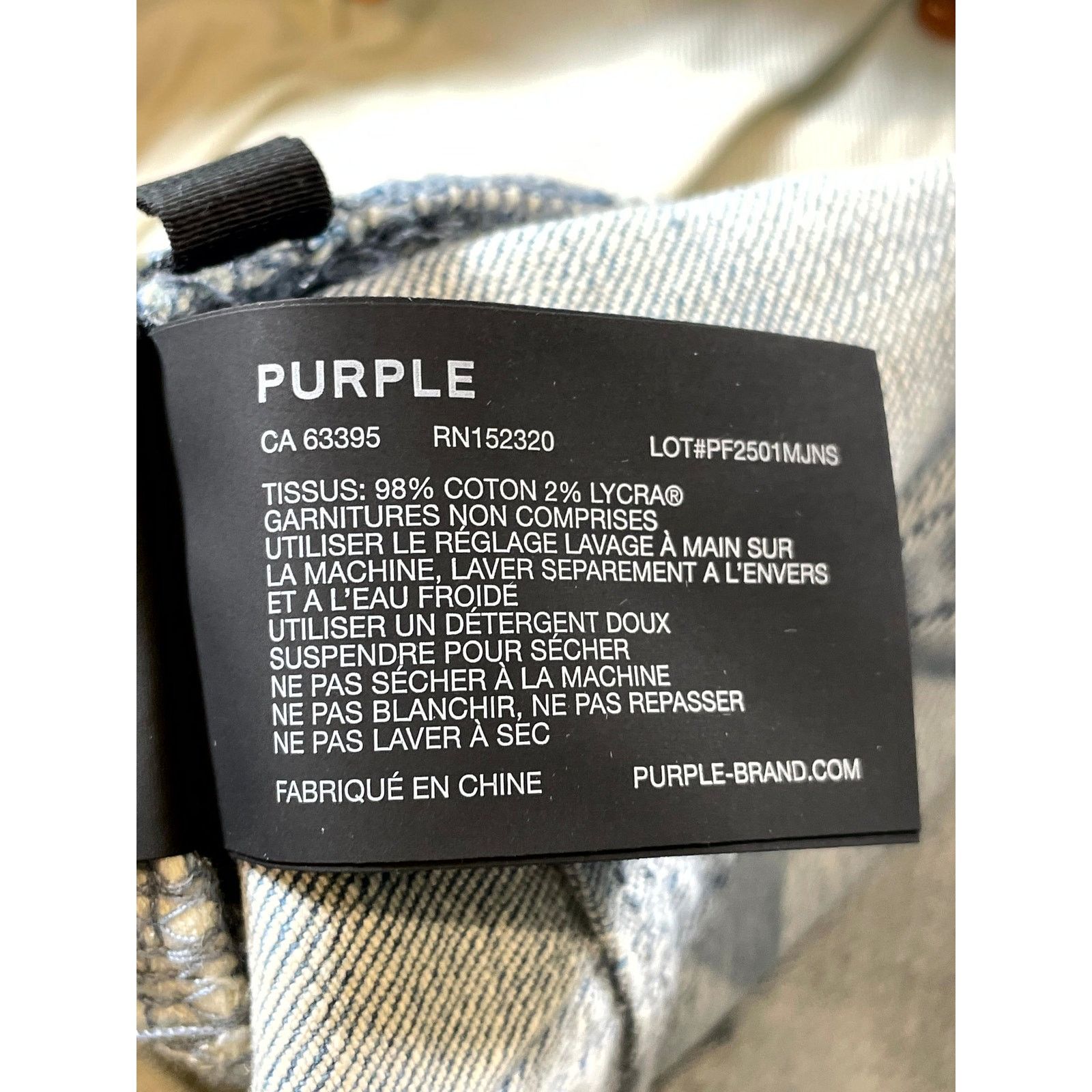 Purple Brand Purple Brand Stencil Light Wash & White Jeans Size US 30 / EU 46 - 6 Thumbnail