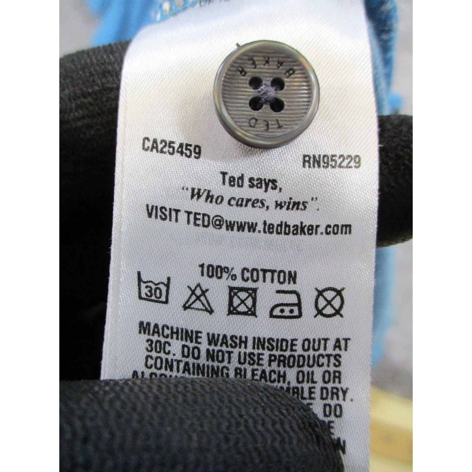 Ted Baker Ted Baker Polo Shirt Mens 6 Xxl Blue Cotton Golf Size US XXL / EU 58 / 5 - 4 Thumbnail