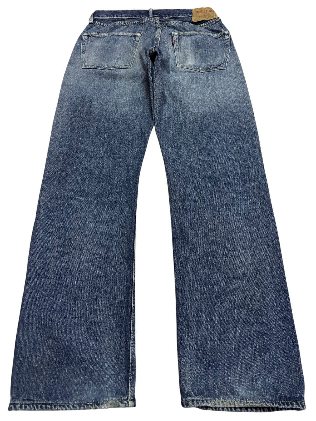 Japanese Brand Vtg 90s Warehouse Japan Dubbleworks Selvedge Distress Jeans Size US 29 - 3 Thumbnail