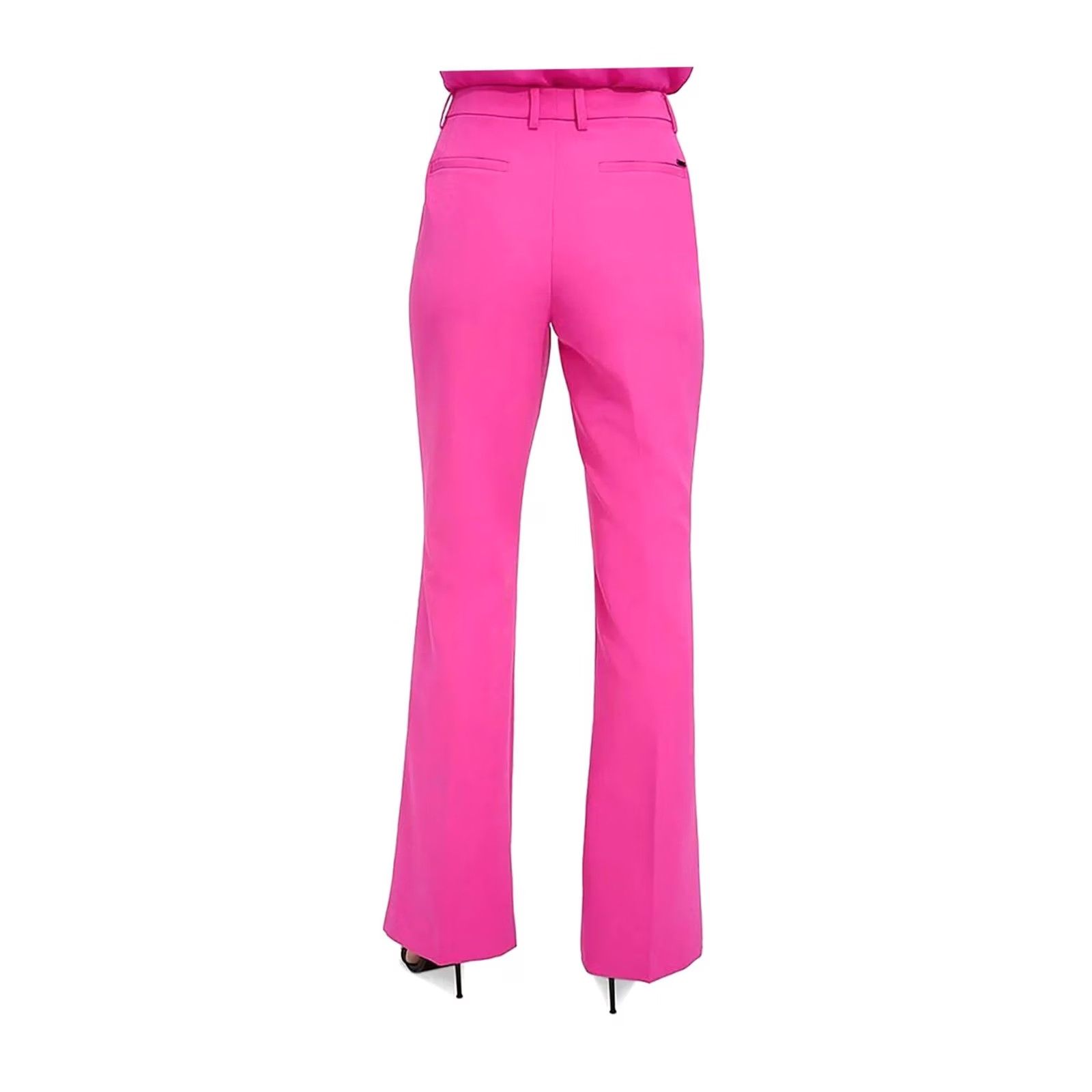 DKNY DKNY Womens Solid Bootcut Dress Pants, brghtpink, Size 18 Size 40" / US 18 - 2 Thumbnail