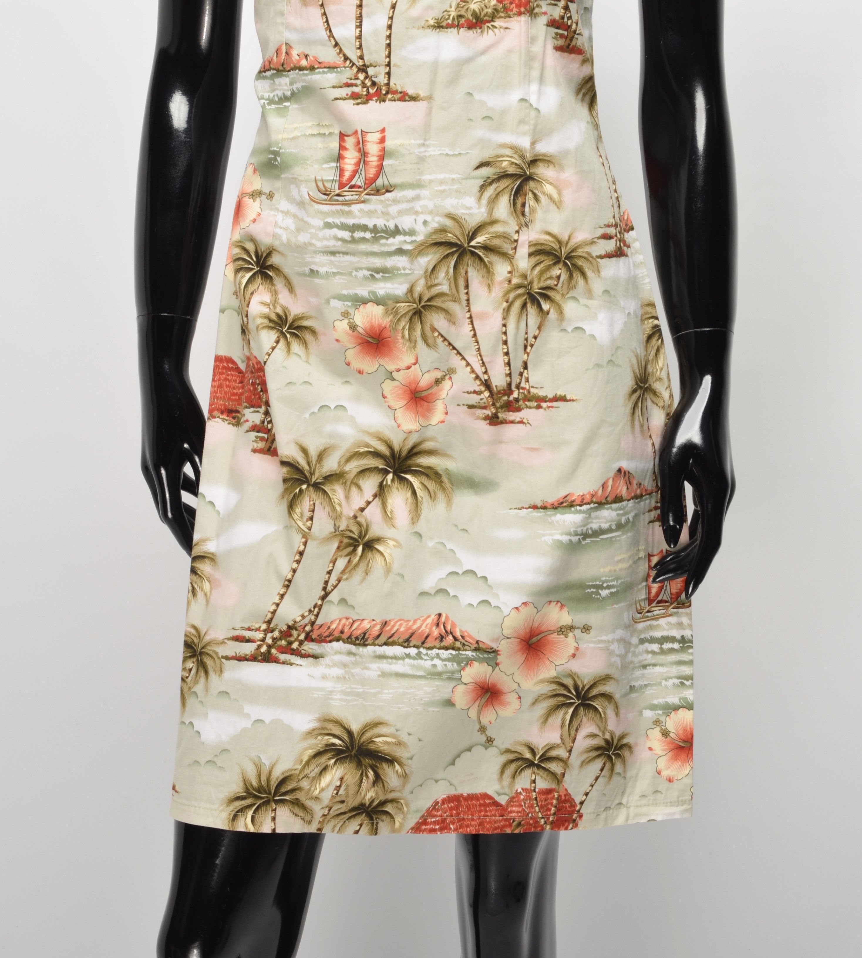 Vintage Vintage KY'S Hawaiian Printed Mini Dress Size M / US 6-8 / IT 42-44 - 3 Thumbnail