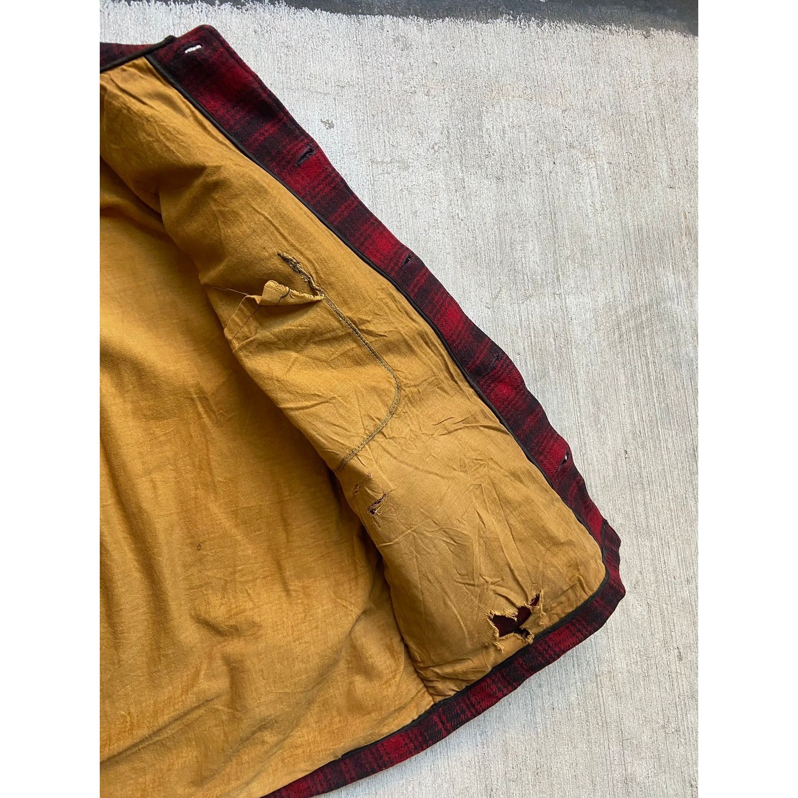 Vintage × Woolrich Woolen Mills Vintage 50s Woolrich Mackinaw Buffalo Plaid Wool Jacket Coat Size US M / EU 48-50 / 2 - 10 Thumbnail