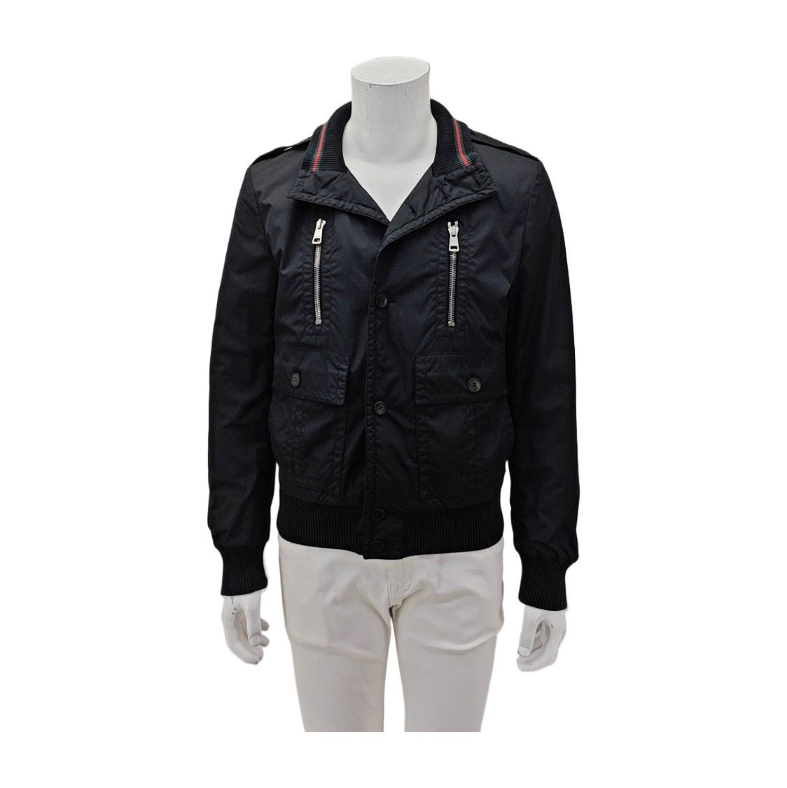 Gucci Gucci Web Detail Bomber Jacket Size 48 Size US M / EU 48-50 / 2 - 1 Thumbnail