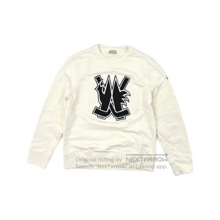 Moncler Moncler FW23 Hockey Logo Crewneck Sweatshirt. Size US XL / EU 56 / 4 - 1 Thumbnail