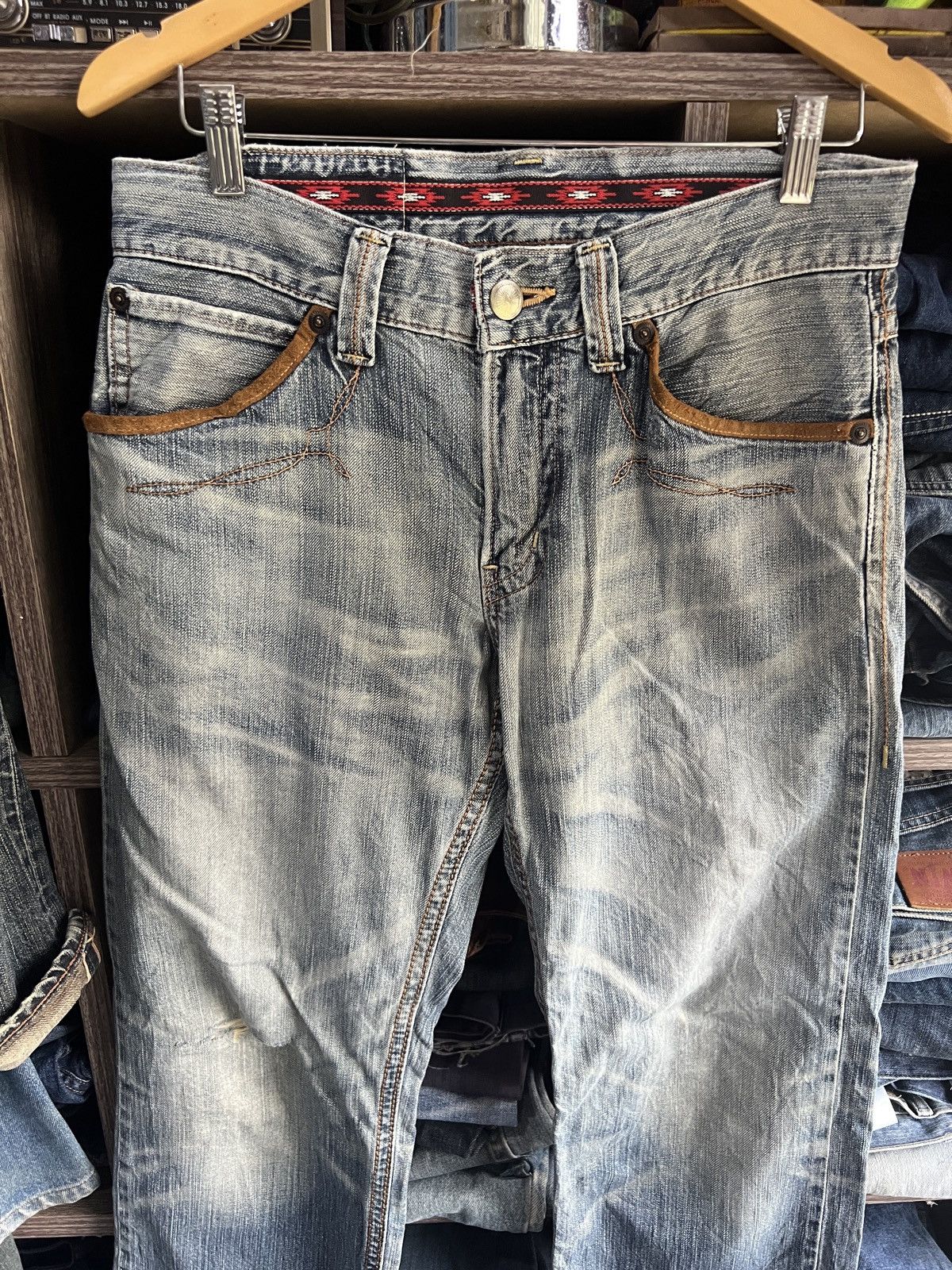 Edwin 🔥Edwin Exclusive Vintage XV Distressed Denim Size US 33 - 4 Thumbnail