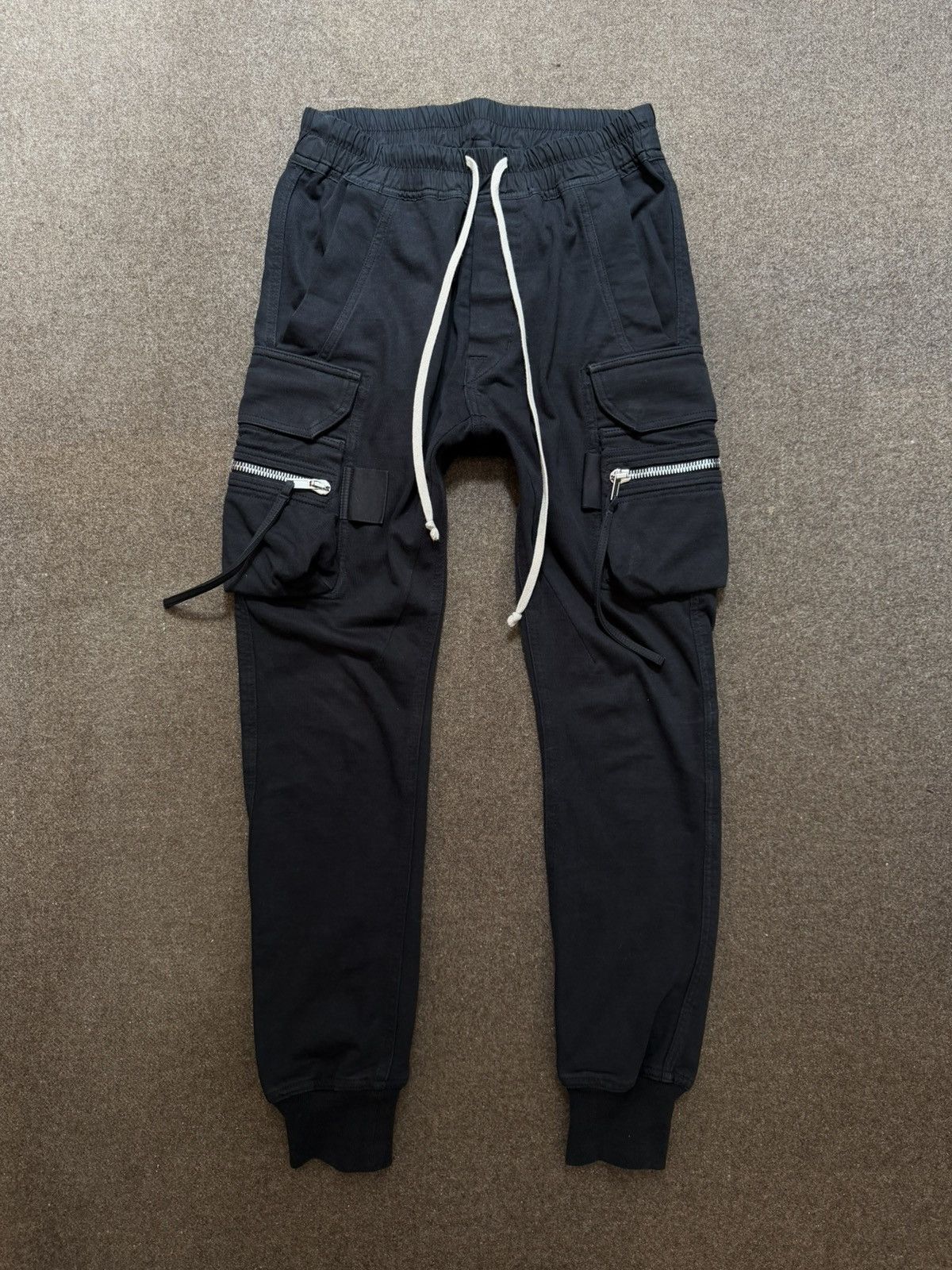Rick Owens GLITTER FW17 CARGO JOGGERS / RU17F8390-BA | Grailed