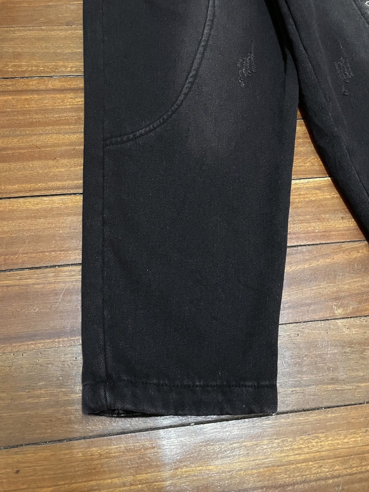 14th Addiction × Japanese Brand × Le Grande Bleu (L.G.B.) Rare Design Vintage Jizhiliao Patchwork Cropped Pants 2000s Size US 30 / EU 46 - 5 Thumbnail