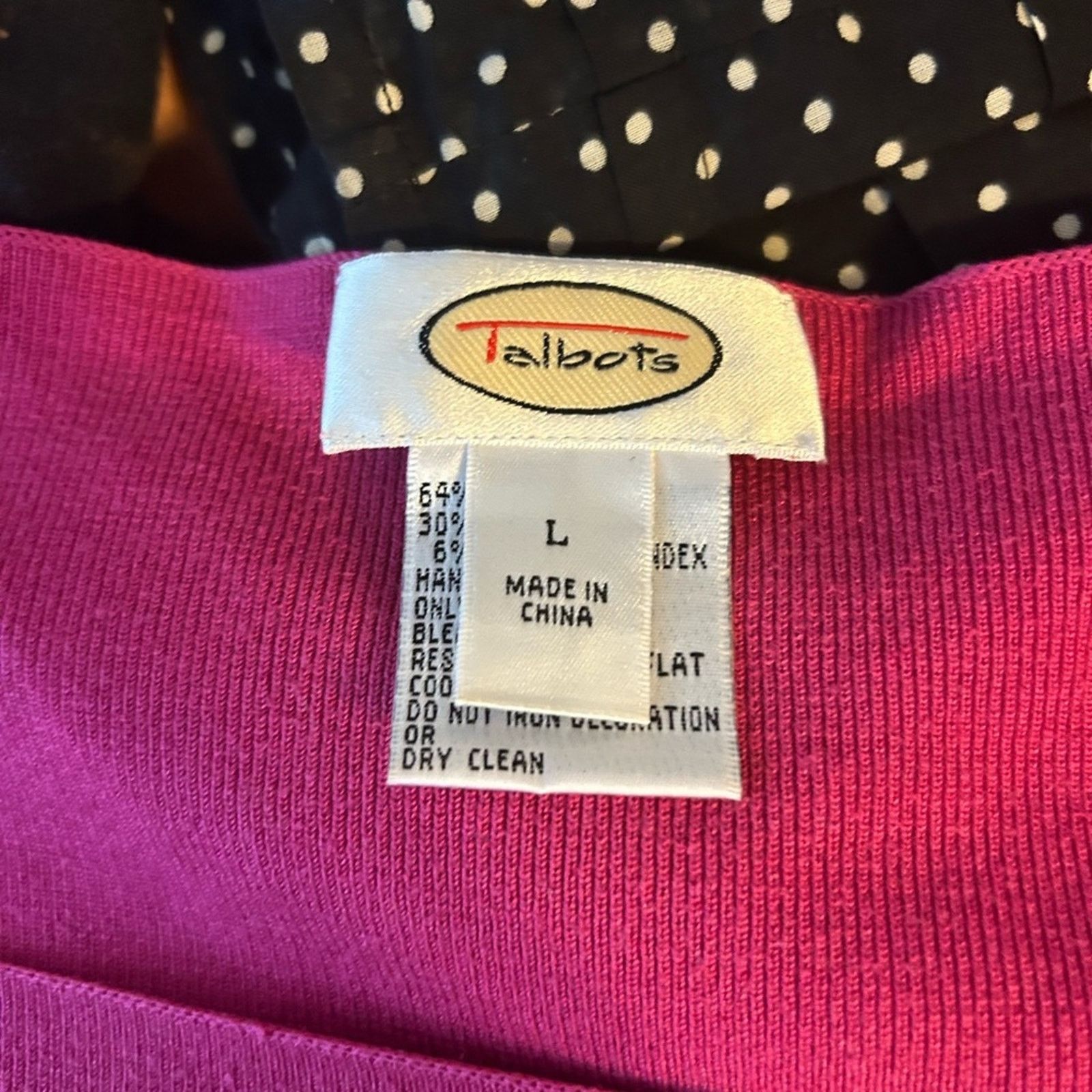 Other Talbots Vintage Hot Pink Beaded Silk Short Sleeve Sweater Size L / US 10 / IT 46 - 3 Thumbnail