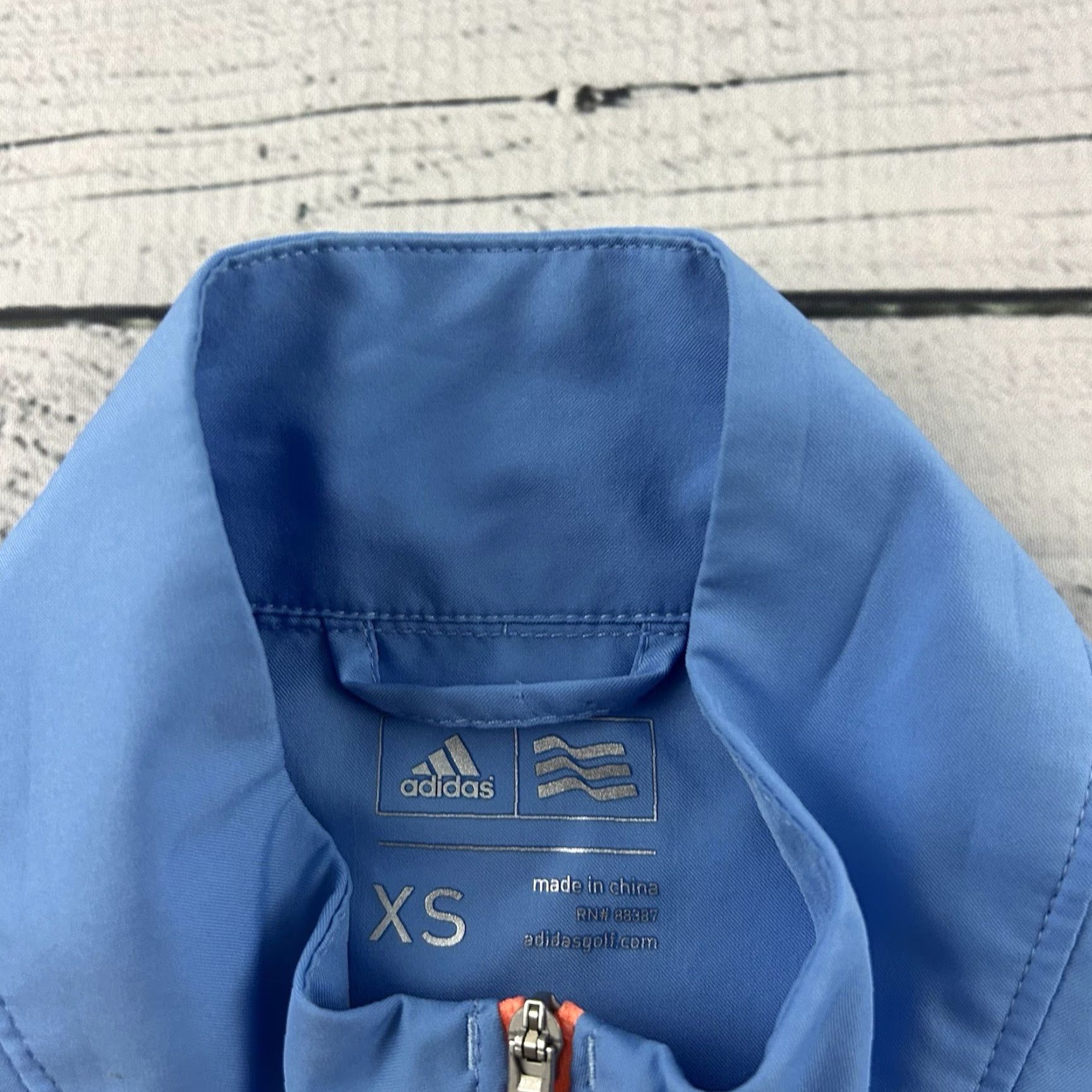 Adidas Adidas Pebble Beach Full Zip Lightweight Windbreaker Golf Jacket Women's XS Blue Size XS / US 0-2 / IT 36-38 - 4 Thumbnail