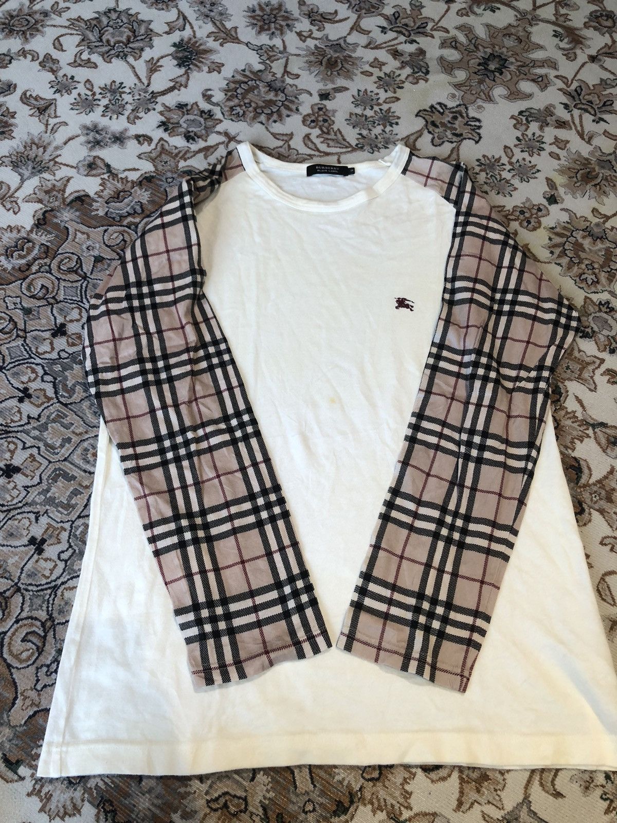 Burberry JAPAN BURBERRY NOVACHECK LONG SLEEVE TEES Size US S / EU 44-46 / 1 - 7 Thumbnail