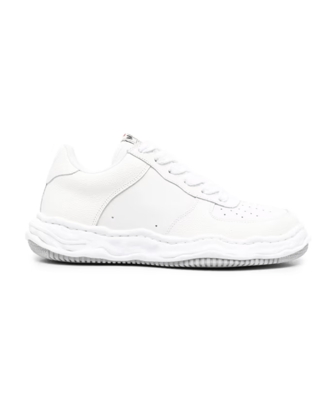 Maison MIHARA YASUHIRO o1mle0924 Leather Low-Top Sneakers in White Size US 5.5 / EU 38 - 1 Thumbnail