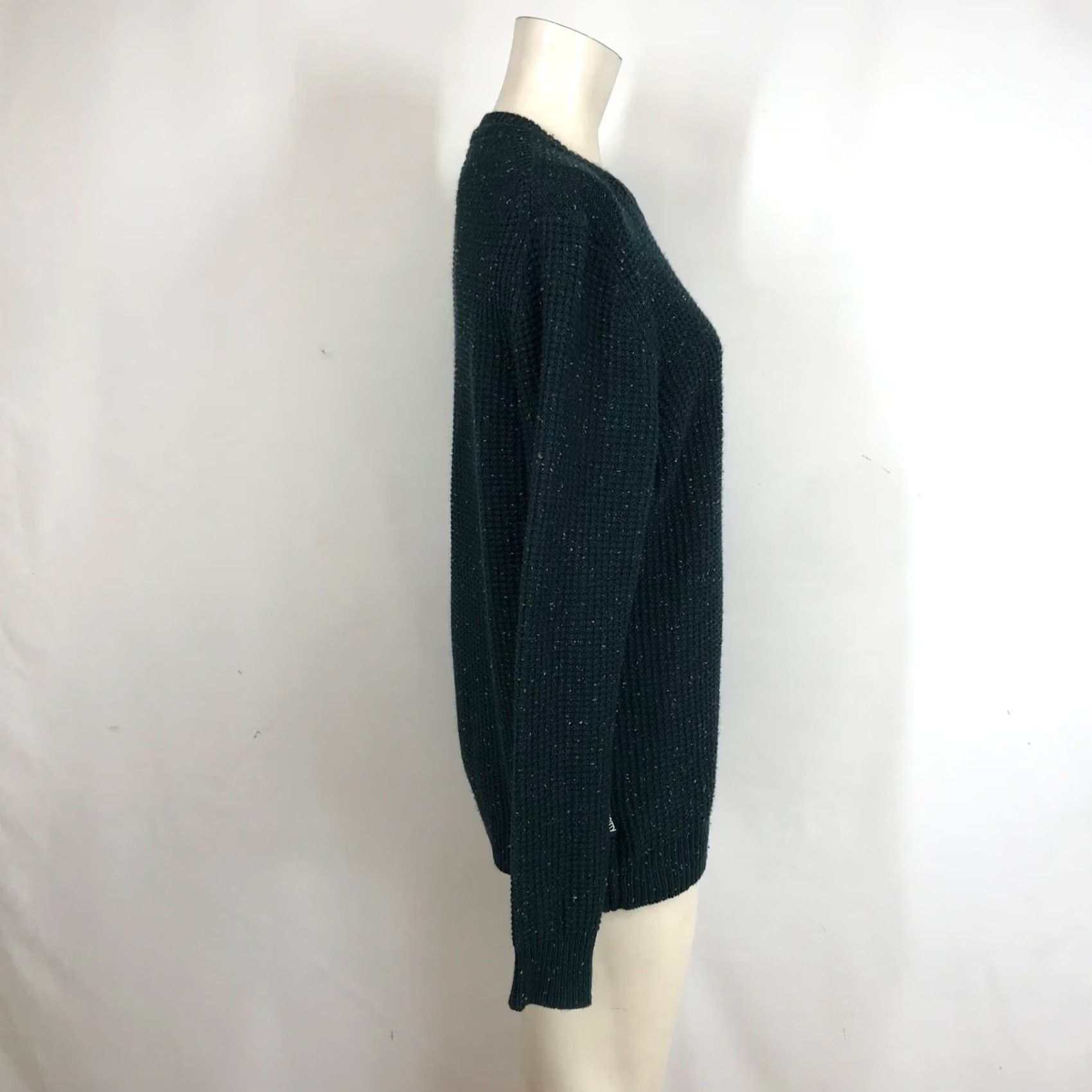 Vintage Jetty Dark Green Speckled Knit Sweater Crew Neck Long Sleeve Casual Mens S Size US S / EU 44-46 / 1 - 4 Thumbnail