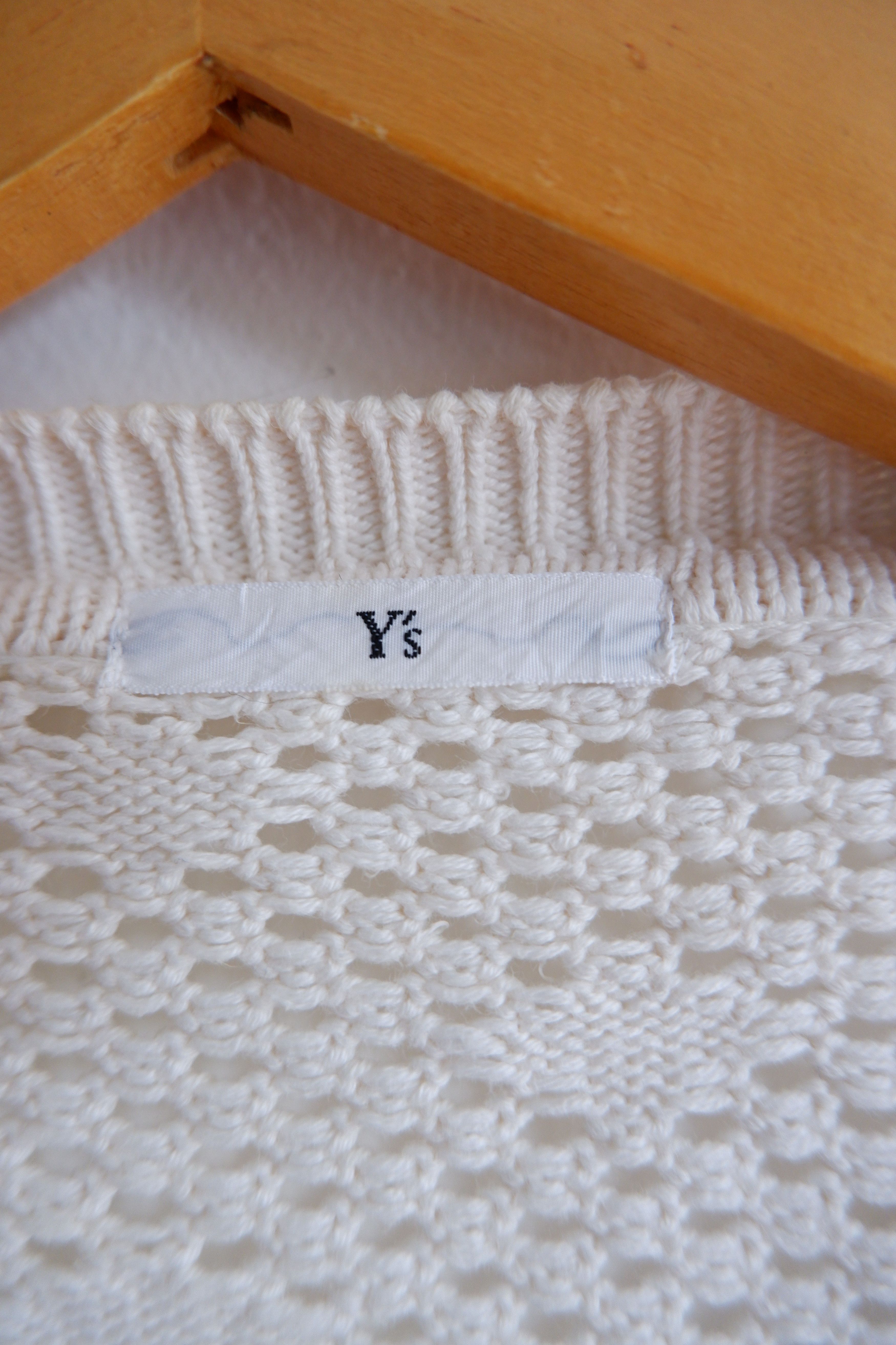 Yohji Yamamoto Vintage Y's Yohji Yamamoto Polkadot Knit Mesh Cardigan Size M / US 6-8 / IT 42-44 - 6 Thumbnail