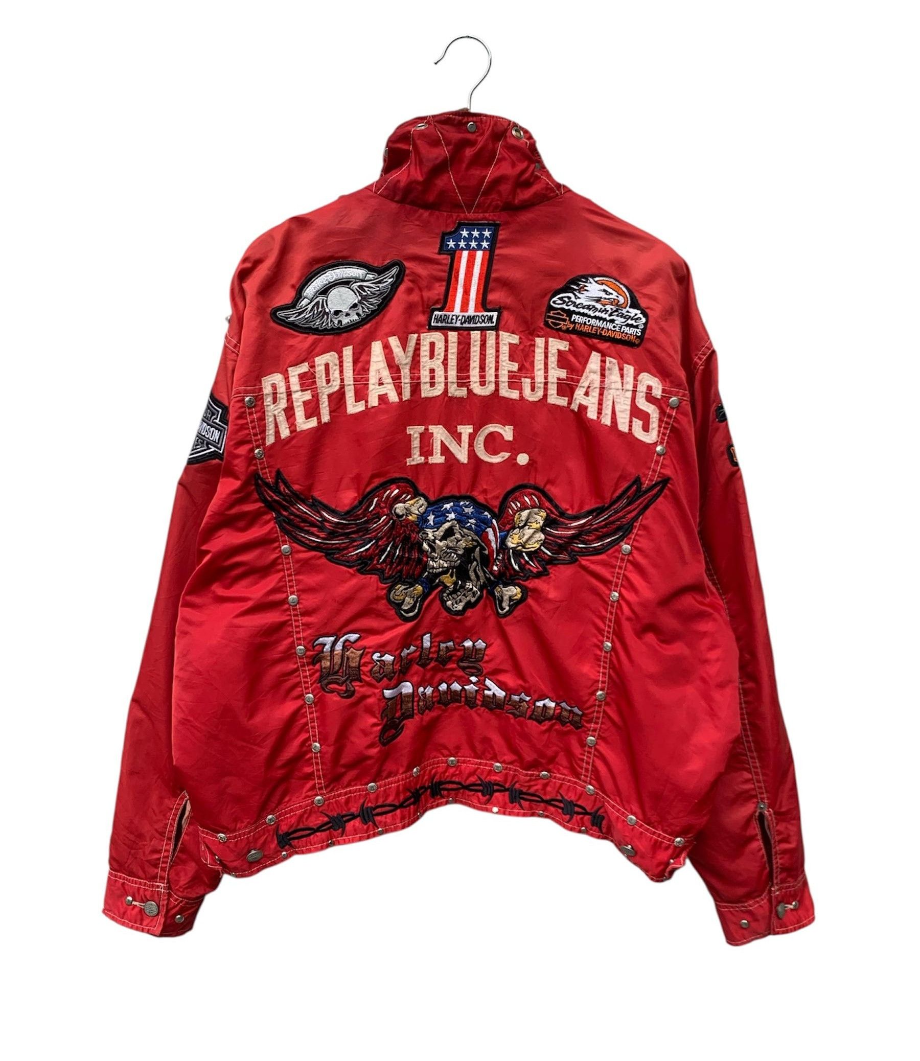 Replay Very Rare Vintage Replay Blue Jeans x Harley Davidson Jacket Size US M / EU 48-50 / 2 - 1 Thumbnail
