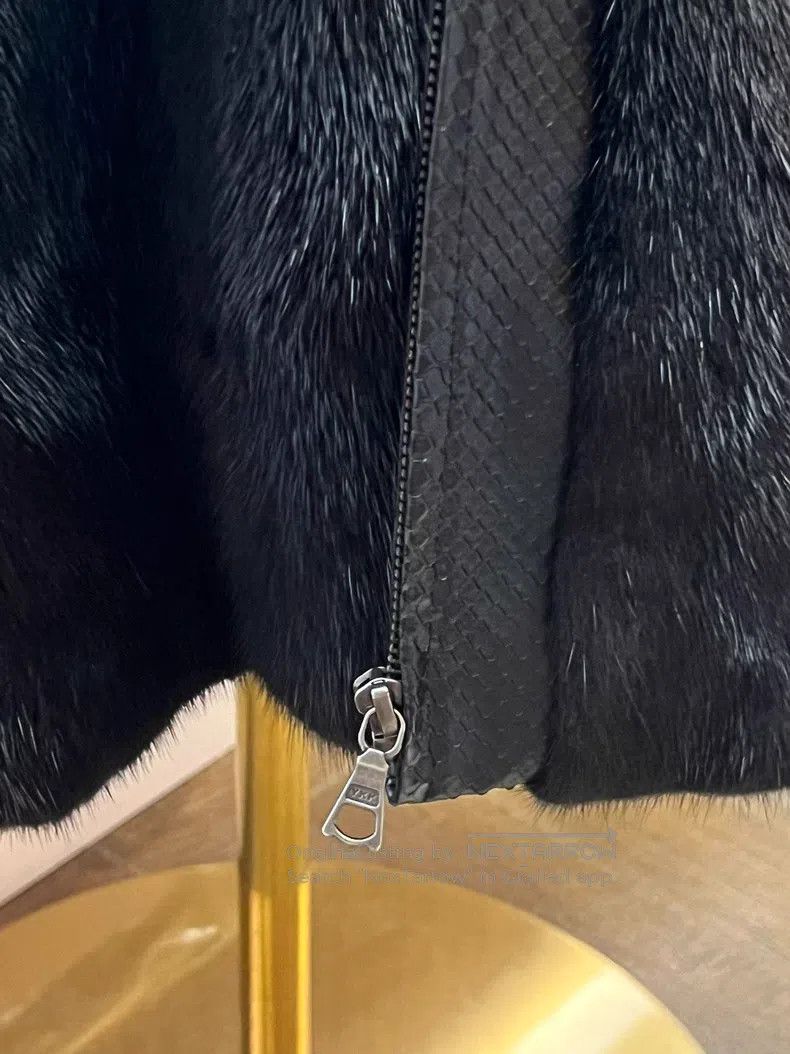 Valentino Valentino Mink black coat Size M / US 6-8 / IT 42-44 - 3 Thumbnail