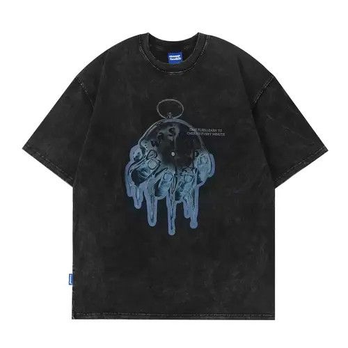 Japanese Brand Katagiri x Aoi Melt The Clock Printed T Shirt Size US M / EU 48-50 / 2 - 3 Thumbnail