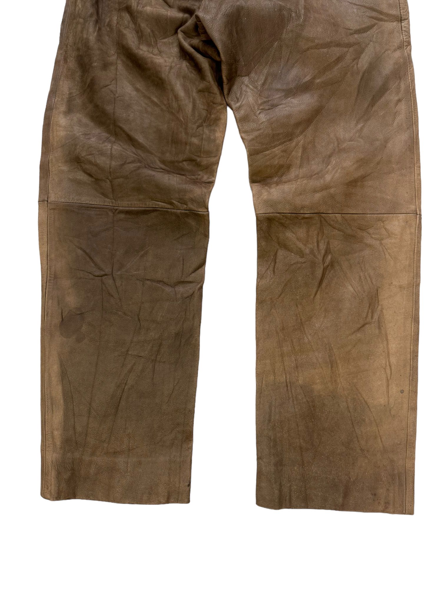 Japanese Brand TRANS CONTINENTS LEATHER PANT #7914-189 Size US 28 / EU 44 - 13 Thumbnail