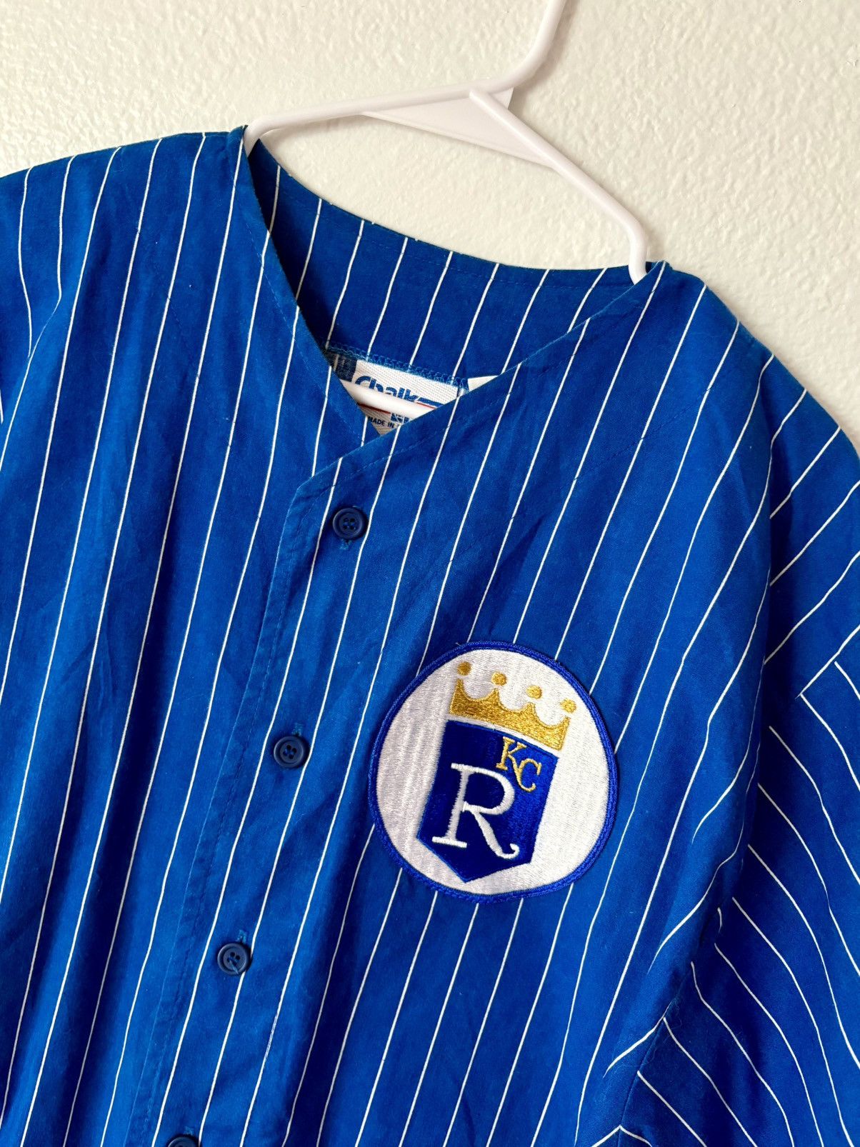 Chalk Line VTG 1980s Chalk Line Kansas City Royals Blue Pinstripe xl Size US XL / EU 56 / 4 - 11 Thumbnail